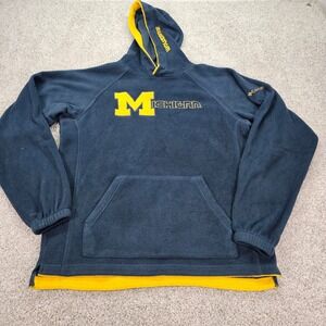 Columbia Michigan Wolverines Hoodie Mens XL Fleece Pullover Sweatshirt